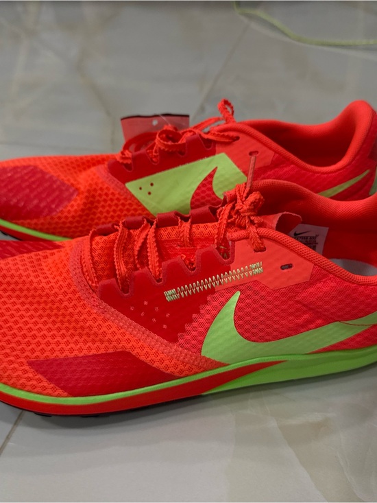 Nike Bright Red and Neon Green Running Sneakers main image 6